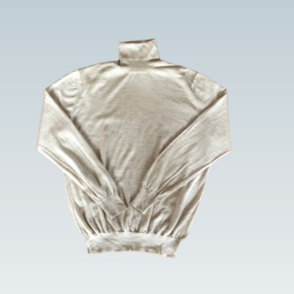 Manrico Milano Men’s Ultra-Fine Cashmere Turtleneck Sweater — Medium - Picture 1 of 3